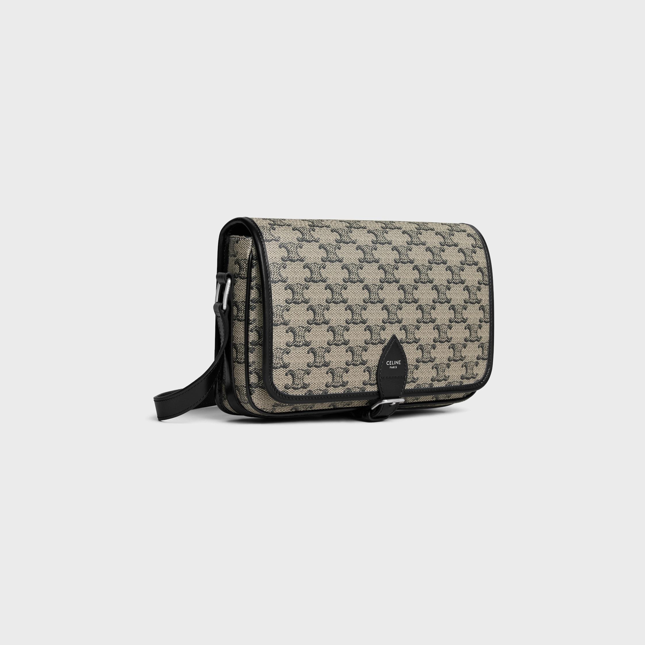 SMALL FOLCO MESSENGER in TRIOMPHE CANVAS AND CALFSKIN Product Image