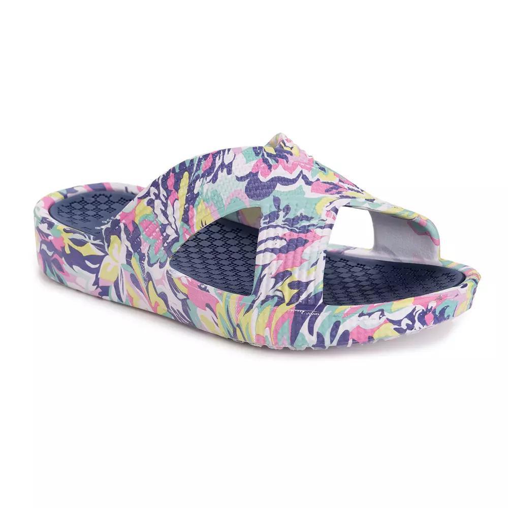 MUK LUKS Spa Day Women's Sandals, Size: Small, Blue Product Image