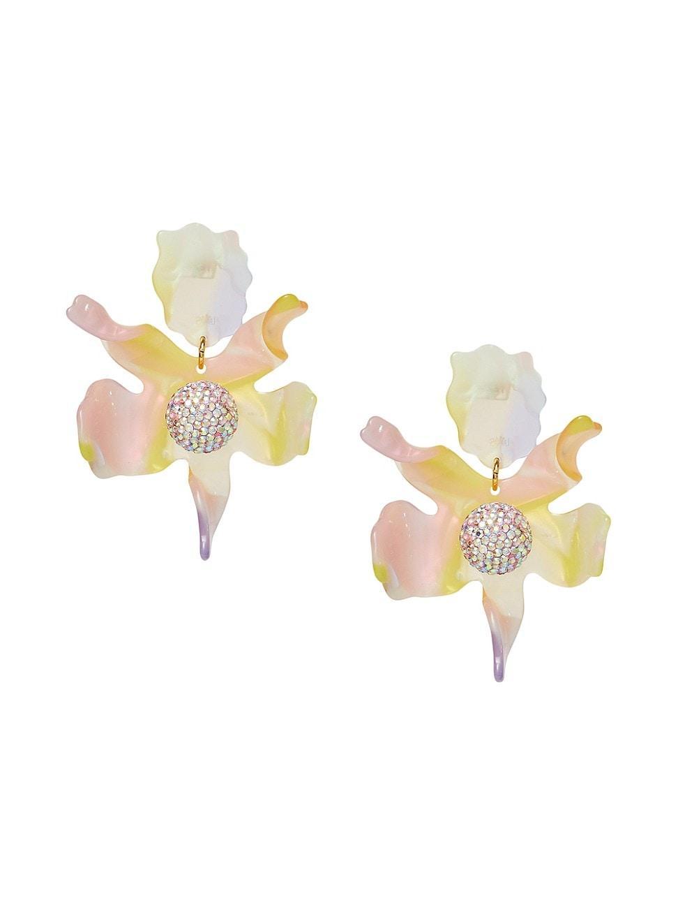 Womens Lily Acetate & Crystal Earrings Product Image