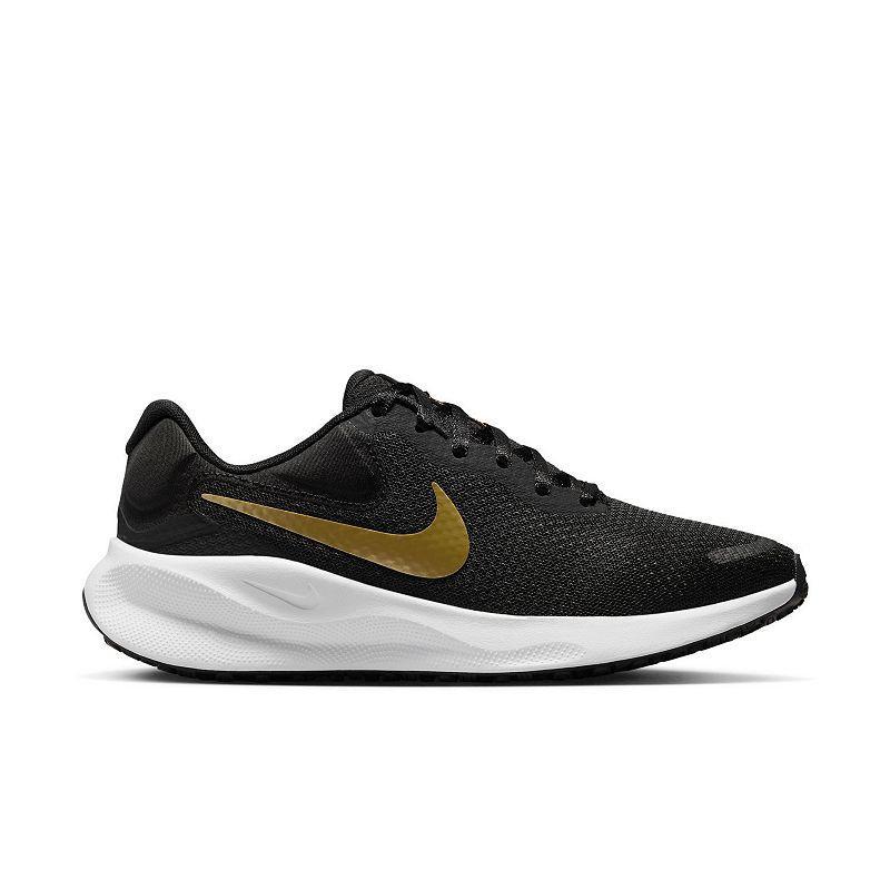 Nike Revolution 7 Women's Running Shoes, Size: 7.5, Black White Product Image