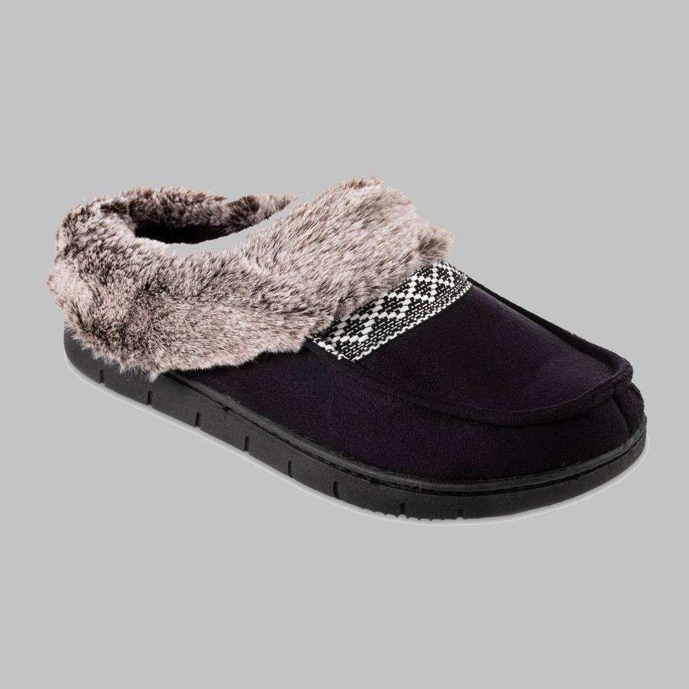 isotoner Faux-Fur Womens Memory Foam Comfort Hoodback Slippers Product Image