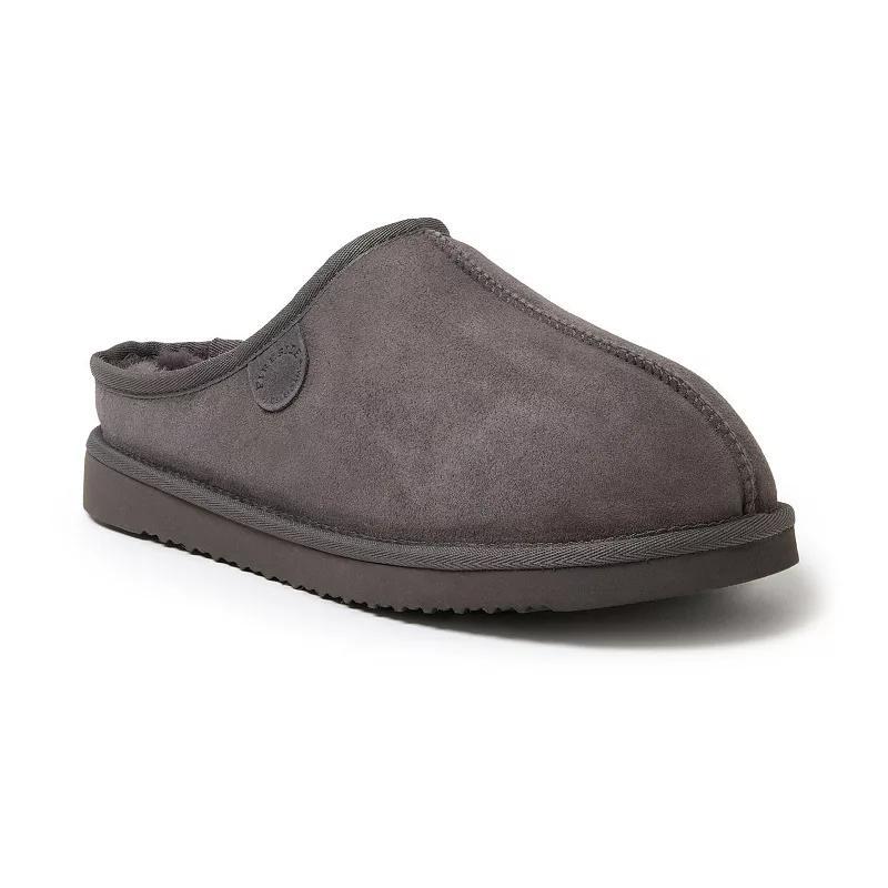Men's Fireside by Dearfoams Grafton Genuine Shearling Clog Slippers, Size: 12, Gray Solid Product Image
