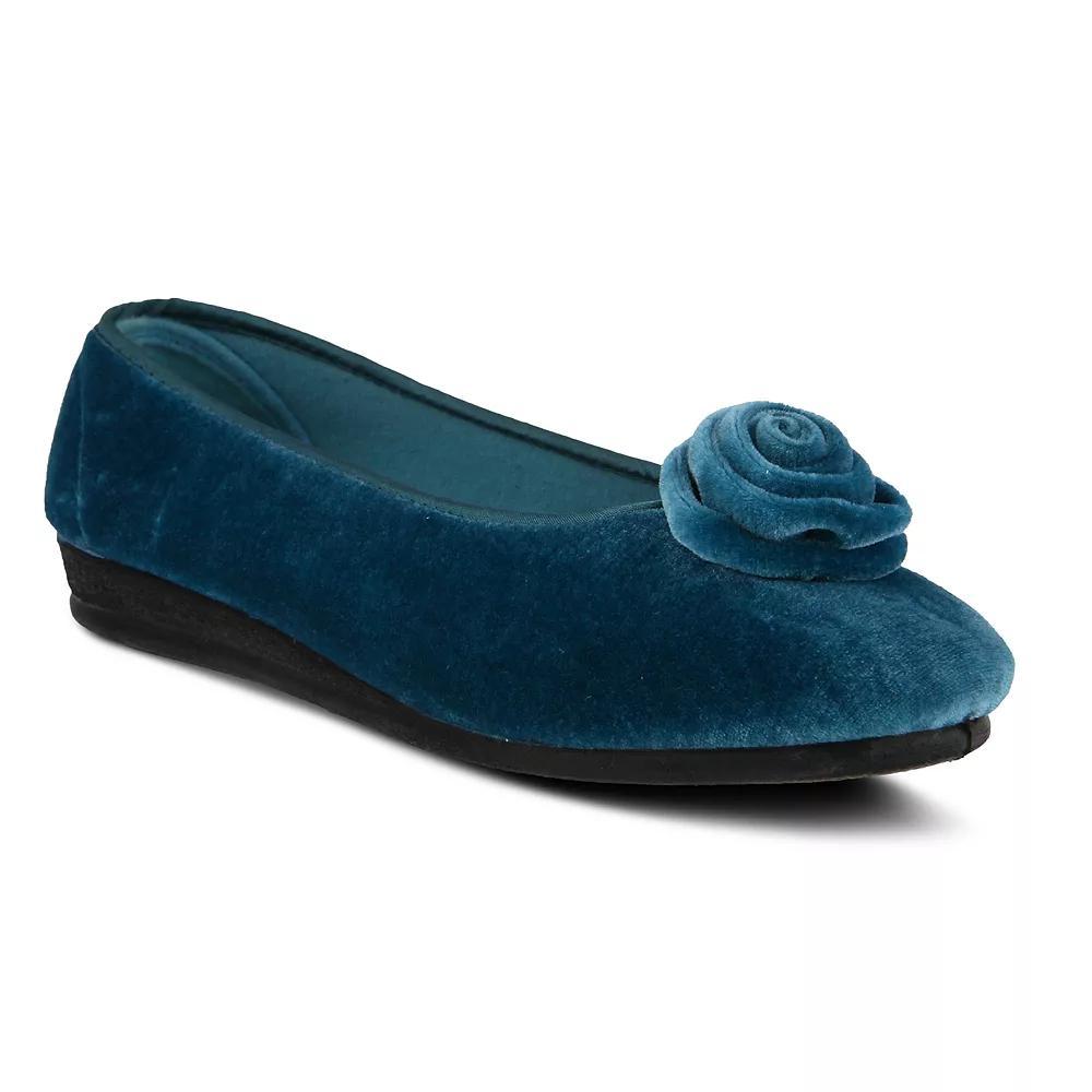 Flexus by Spring Step Roseloud Women's Ballet Flats, Size: 38, Blue Product Image