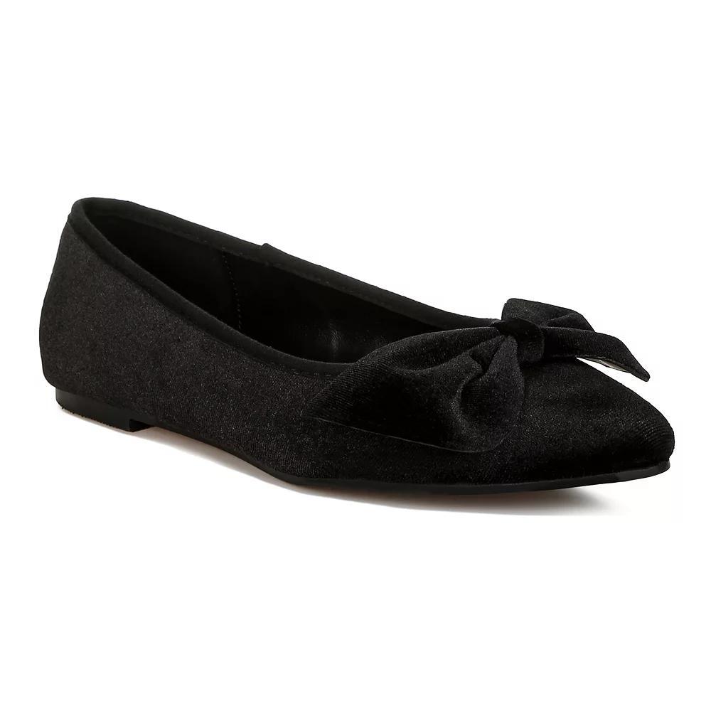 Rag & Co Pothos Women's Suede Ballet Flats, Size: 10, Black Product Image