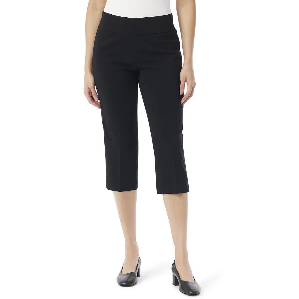 Women's Gloria Vanderbilt Pull On Capris, Size: 18, Black Product Image