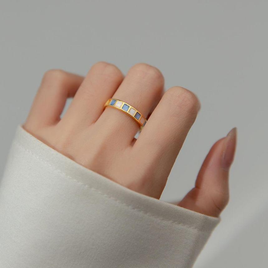 925 Sterling Silver Two Tone Ring Product Image