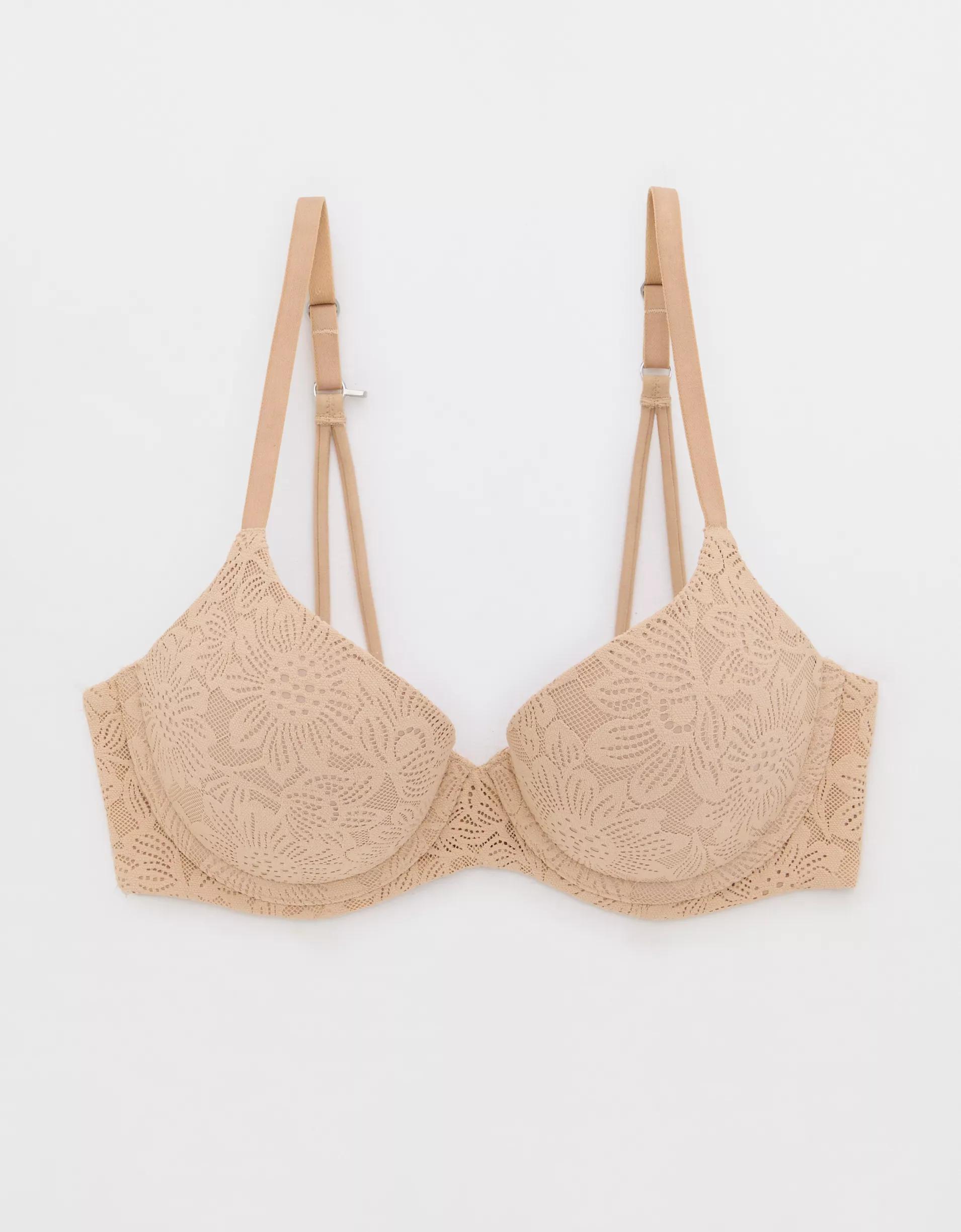 Sunnie Bloom Lace Strappy Demi Push Up Bra Product Image