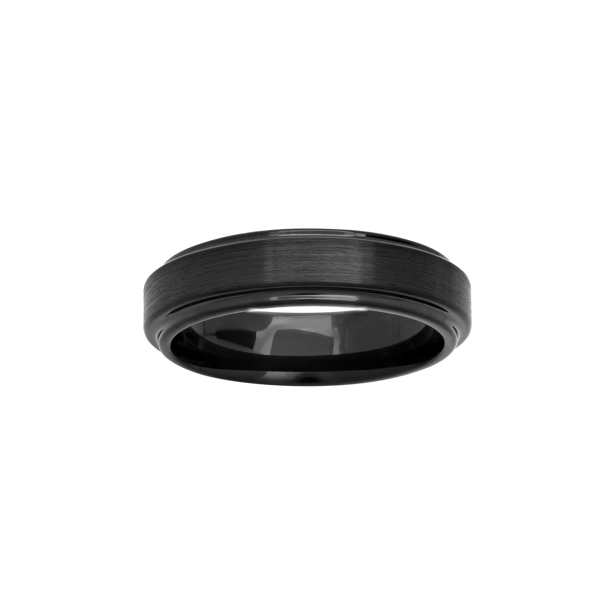 Black Ion-Plated Cobalt Band - Men, Men's, Size: 12.50, Grey Product Image