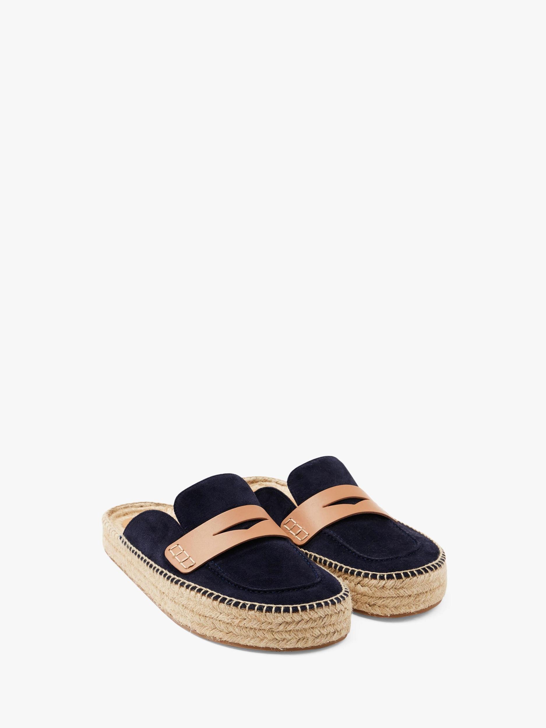 SUEDE ESPADRILLE LOAFER MULES Product Image