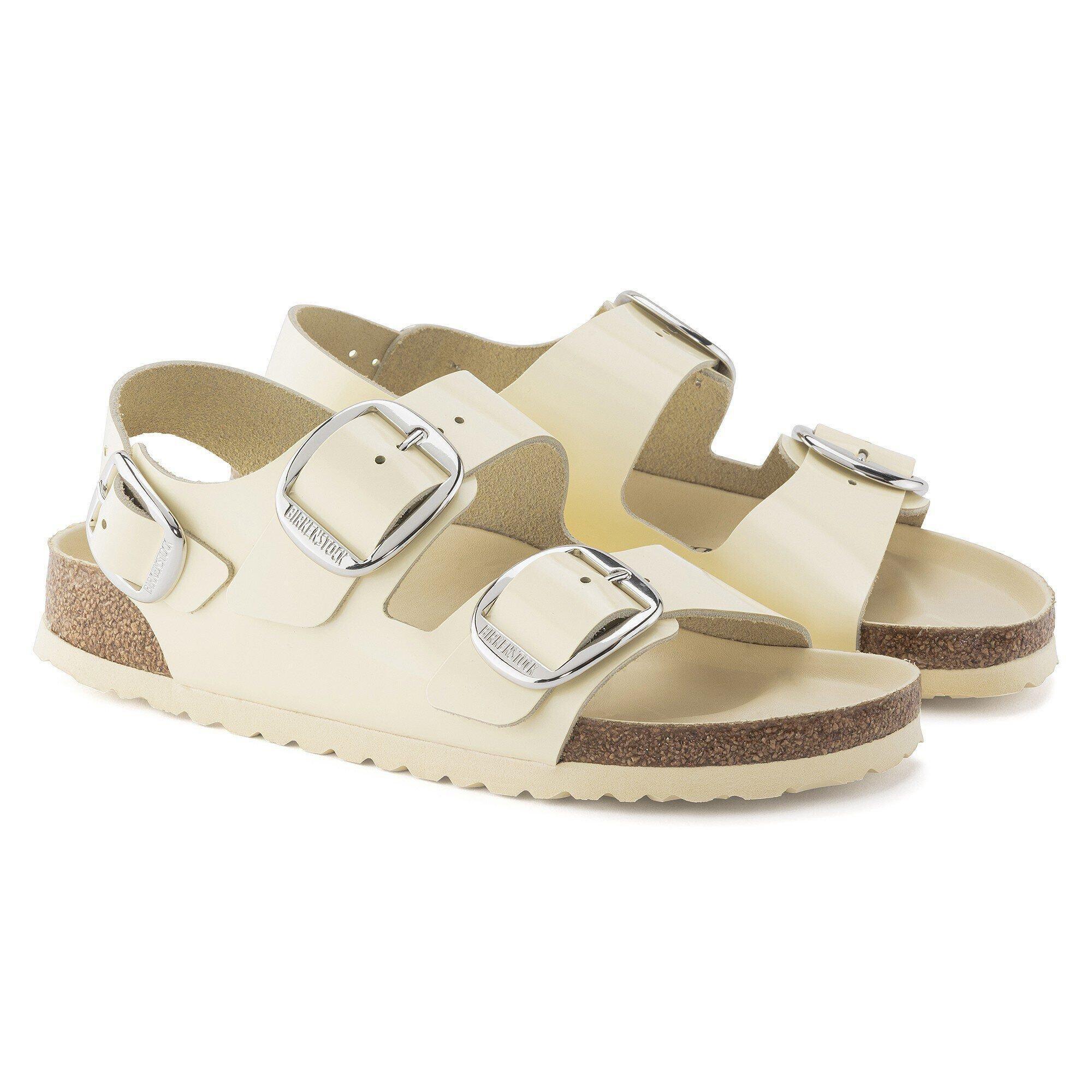 Milano Big Buckle Natural Leather Patent Product Image
