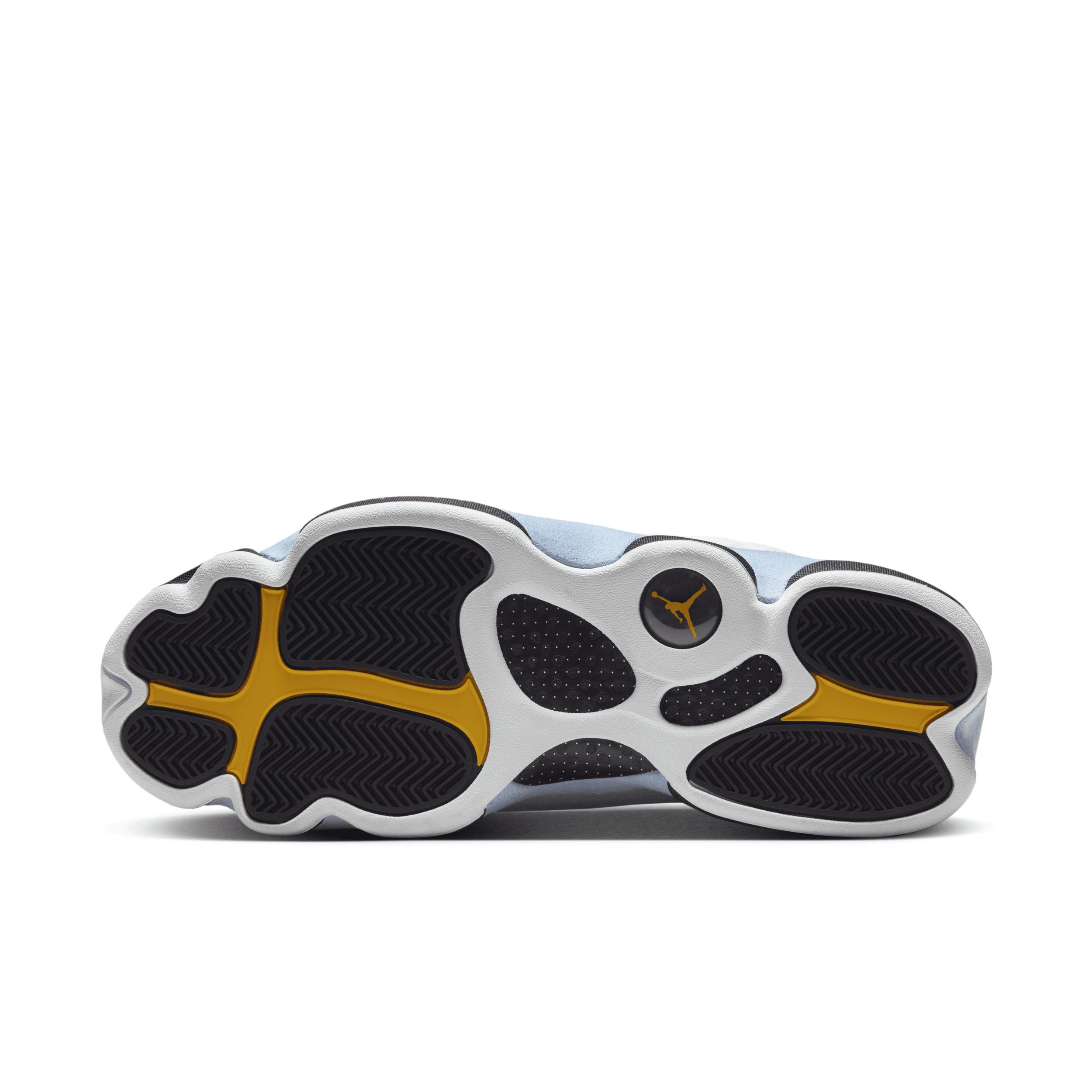 Jordan Mens Retro 13 - Shoes Yellow Ochre/White/Blue Grey Product Image