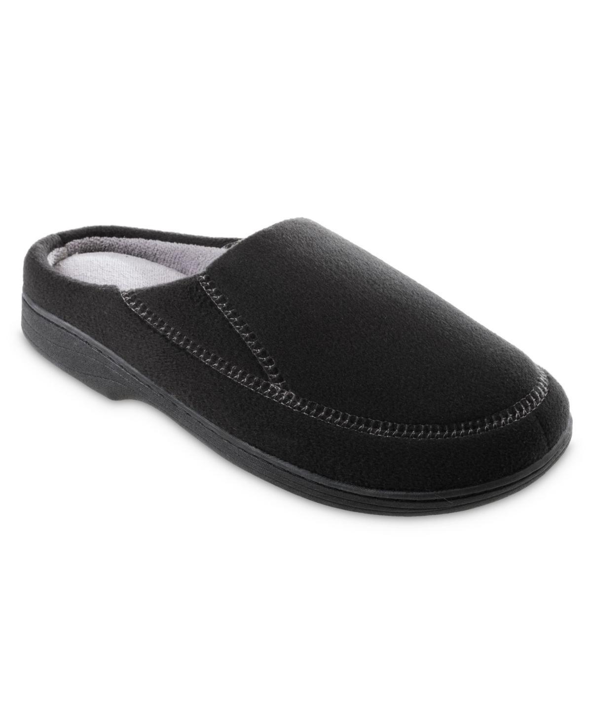 isotoner Recycled Fleece Roman Hoodback Men's Slippers, Size: XXL, Grey Product Image