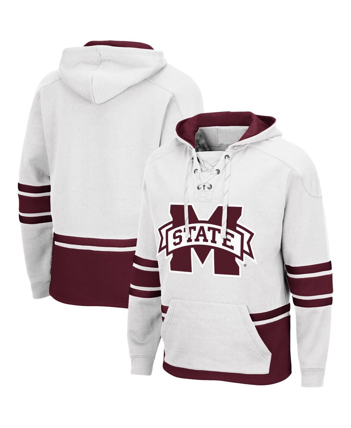 Men's Colosseum Maroon Mississippi State Bulldogs Lace Up 3.0 Pullover Hoodie, Size: Medium, Mst Red Product Image