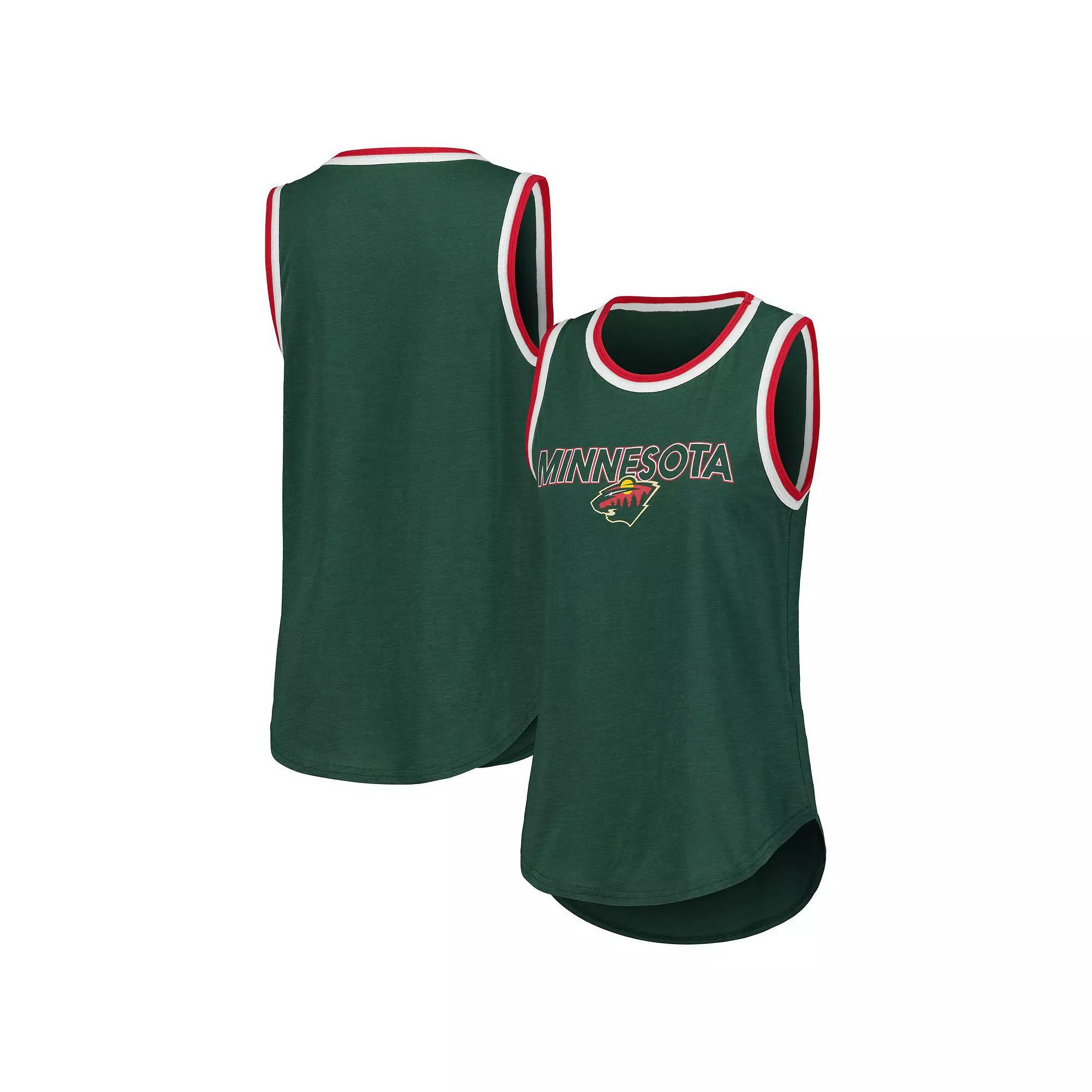 Women's G-III 4Her by Carl Banks Green Minnesota Wild Strategy Tank Top, Size: Large Product Image