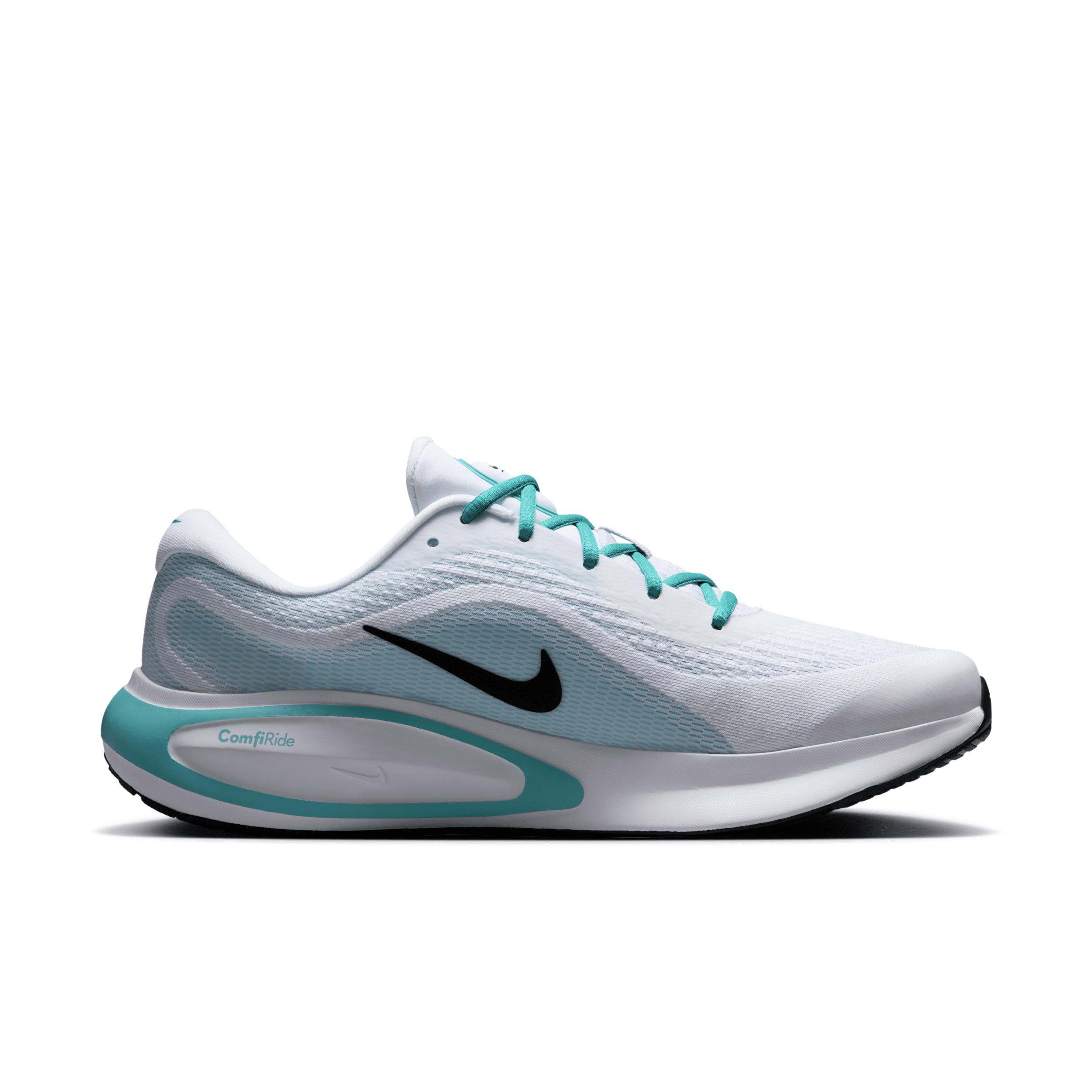 Nike Journey Run Men's Road Running Shoes, Size: 12, White Black Cactus Product Image