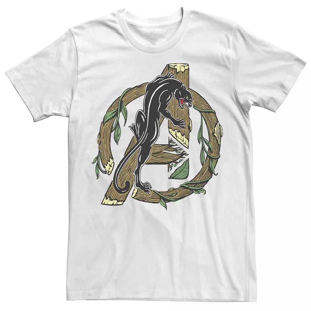 Men's Marvel Avengers Wooden Chest Logo Tee, Size: Medium, White Product Image