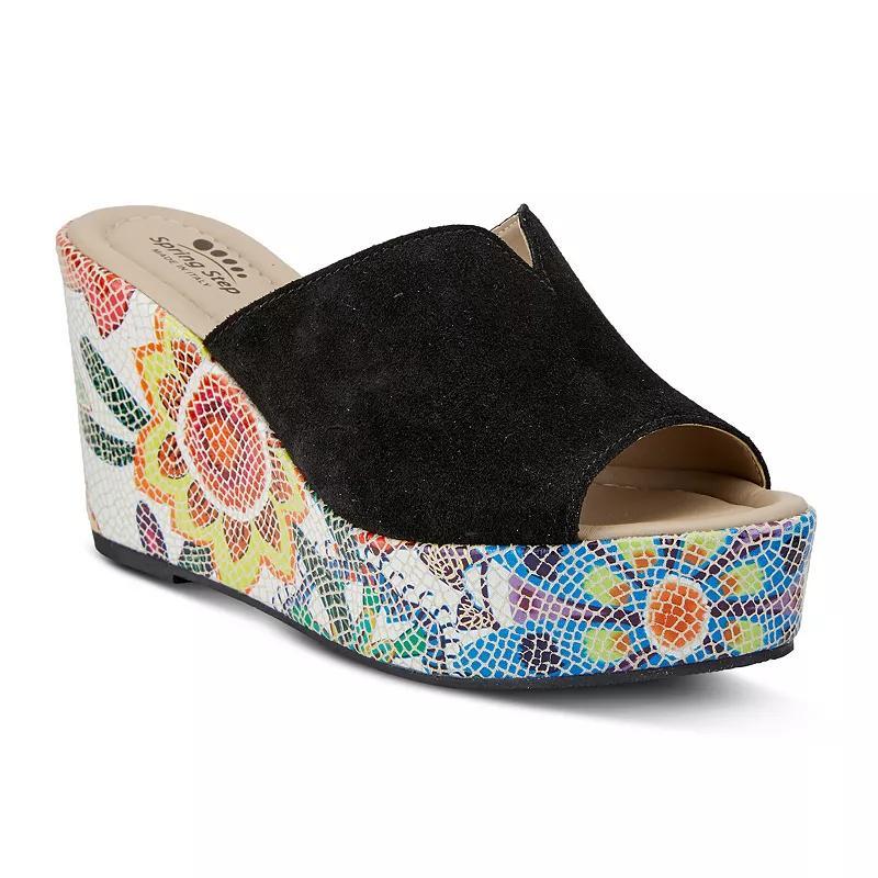 Spring Step Laylani Women's Suede Slide Sandals, Size: 36, Black Suede Product Image