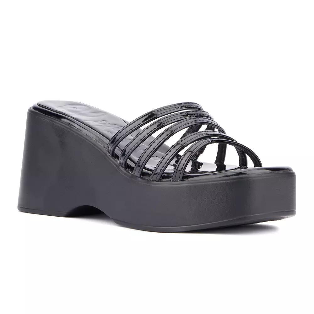 Olivia Miller Women's Dreamer Wedge Sandals, Size: 6, White Product Image
