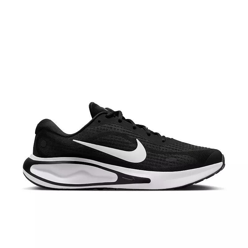 Nike Journey Run Men's Road Running Shoes, Size: 14, Black White Product Image
