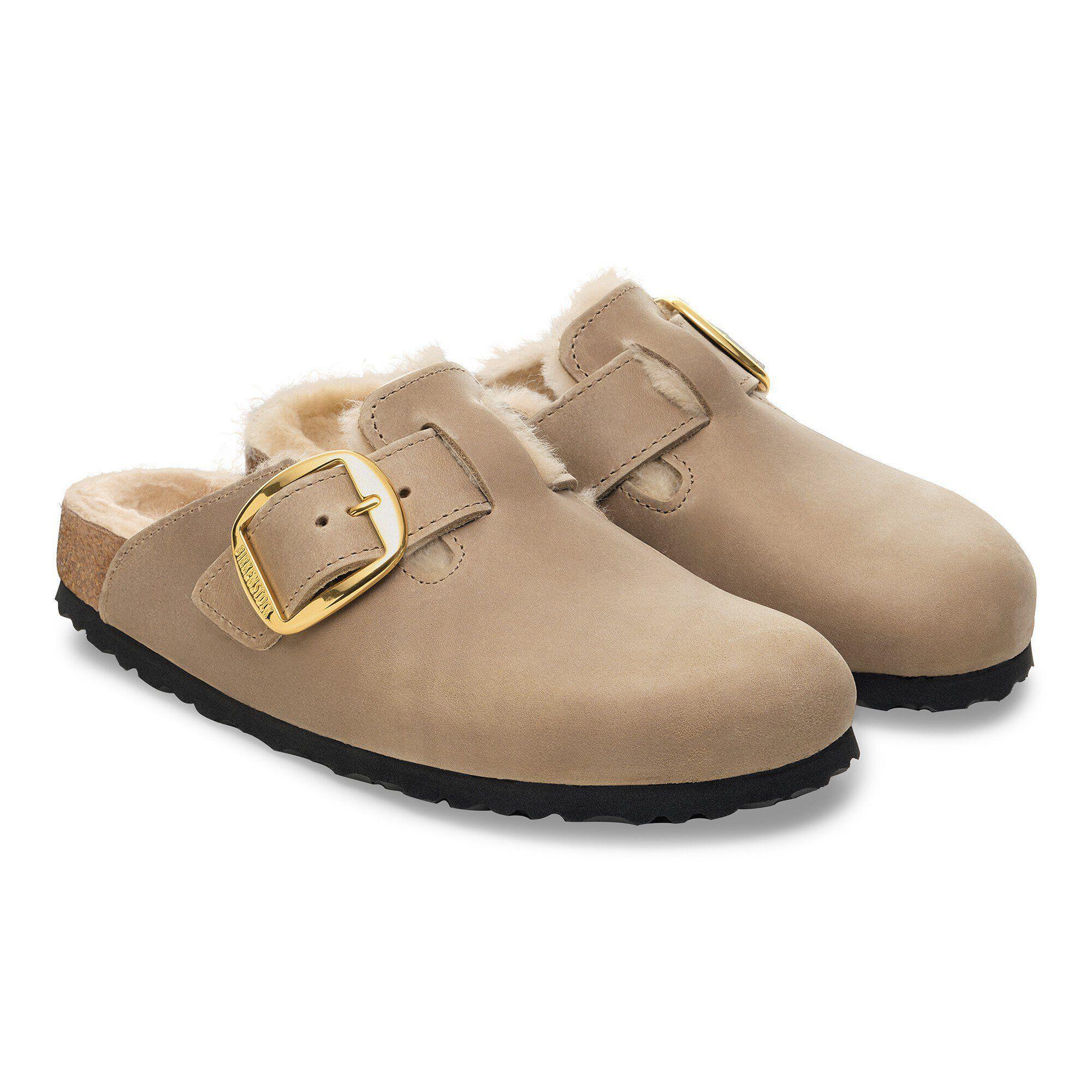 Boston Big Buckle Shearling Natural Leather Oiled Product Image