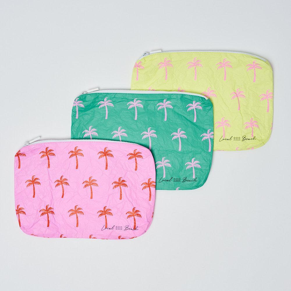 Neon Palms Water Resistant Tyvek Printed Pouch Product Image