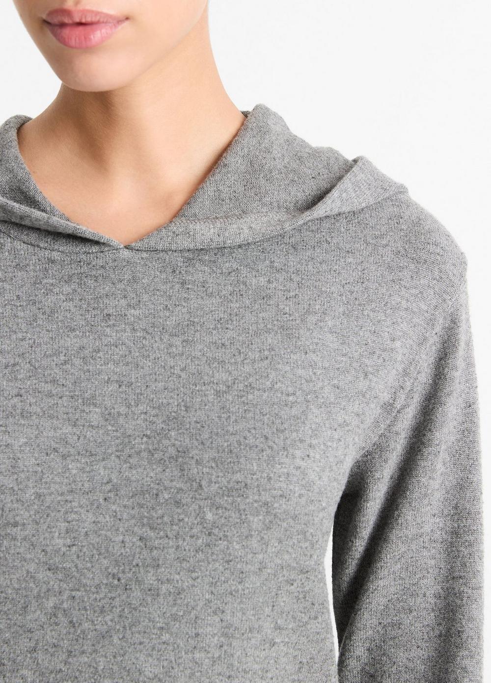 Womens Cozy Long-Sleeve Hoodie, Dark Heather Grey, Size L Vince Product Image