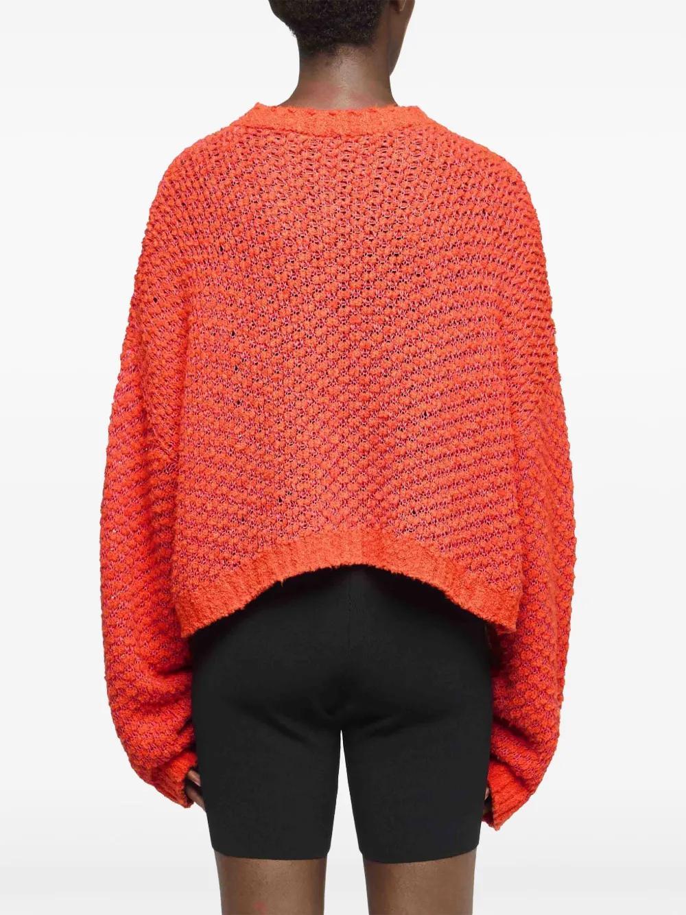 JW ANDERSON Logo Patch Jumper In Orange Product Image