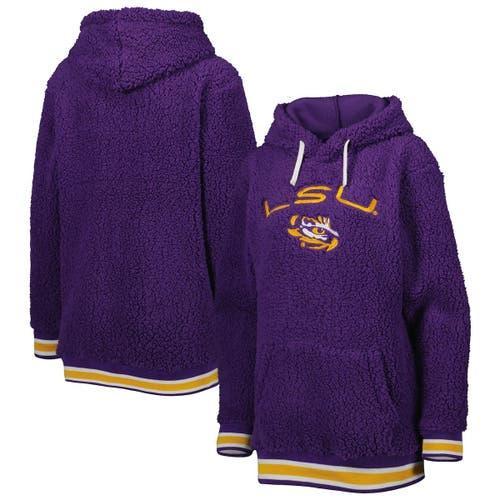 Women's G-III 4Her by Carl Banks Purple LSU Tigers Game Over Sherpa Pullover Hoodie, Size: Medium Product Image