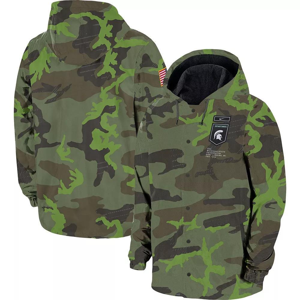 Men's Nike Camo Alabama Crimson Tide Hoodie Full-Snap Jacket, Size: 2XL, Green Product Image