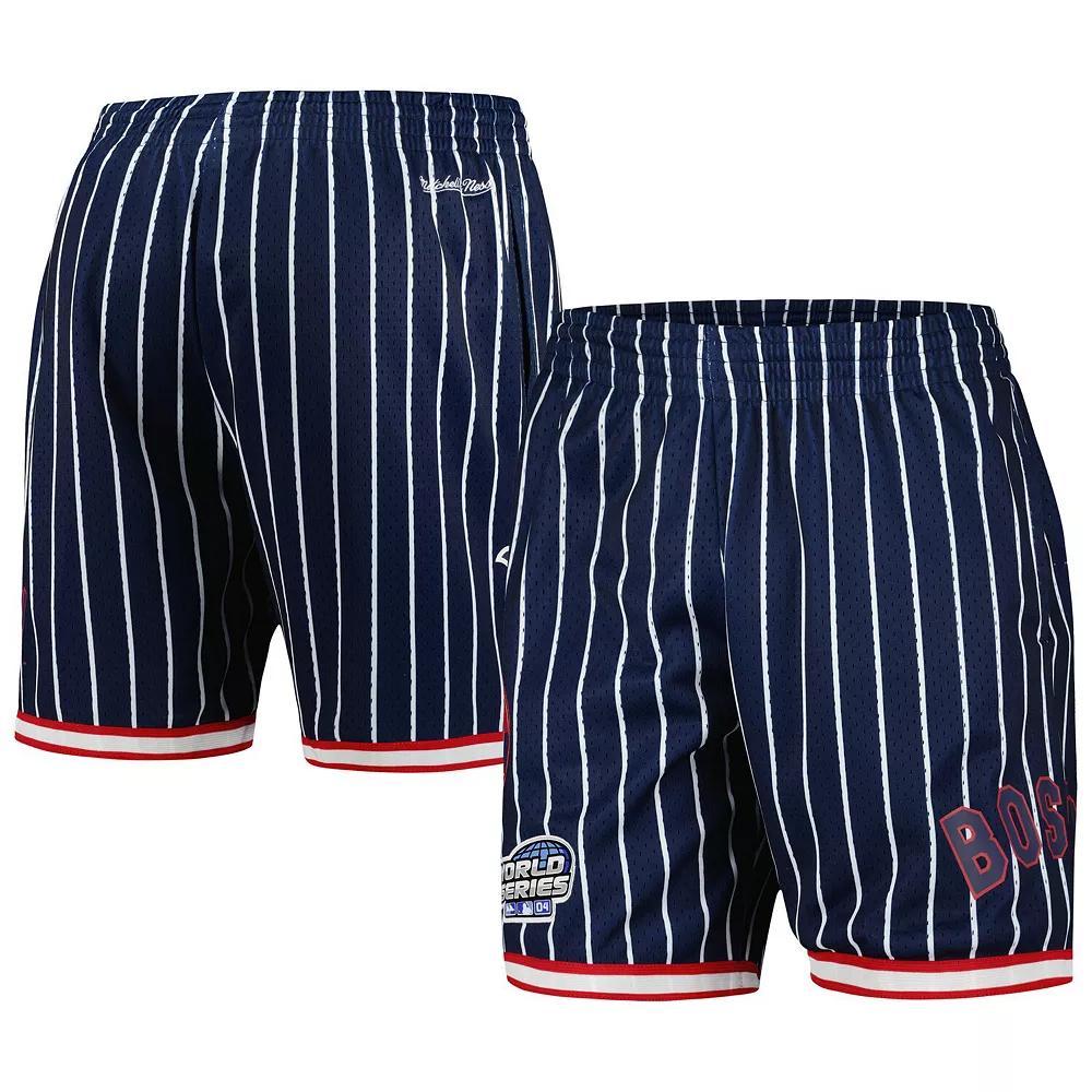Men's Mitchell & Ness Navy Boston Red Sox Cooperstown Collection 2004 World Series City Collection Mesh Shorts, Size: 4XL, Blue Product Image