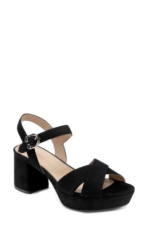 Aerosoles Cosmos Womens Suede Platform Sandals Product Image