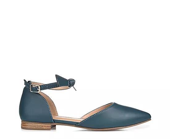Journee Vielo Women's Flats, Size: 7.5 Wide, Blue Product Image