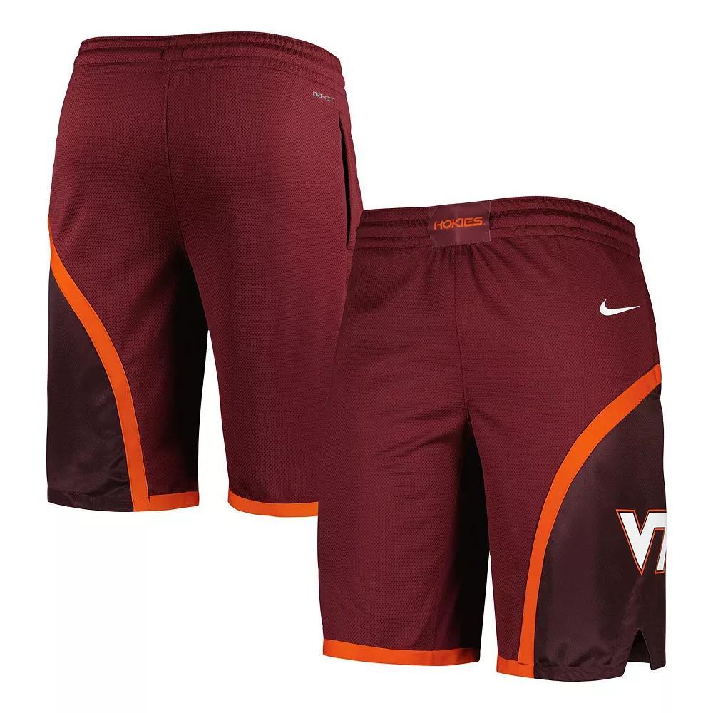Men's Nike Maroon Virginia Tech Hokies Replica Performance Basketball Shorts, Size: XL, Red Product Image
