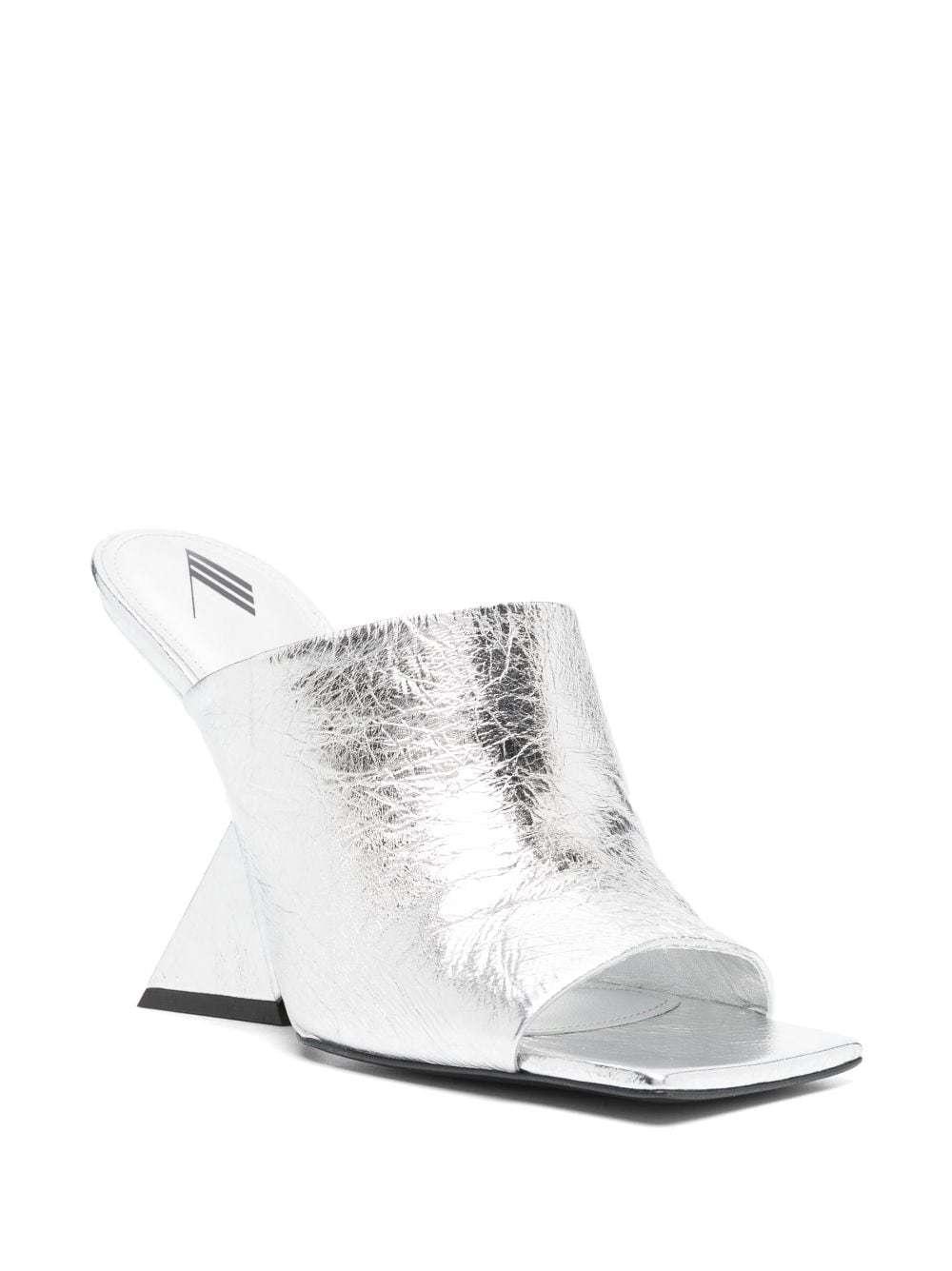 ATTICO Cheope Mule In Silver Product Image