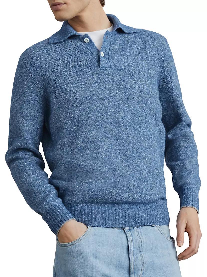 Knit Polo Sweater Product Image
