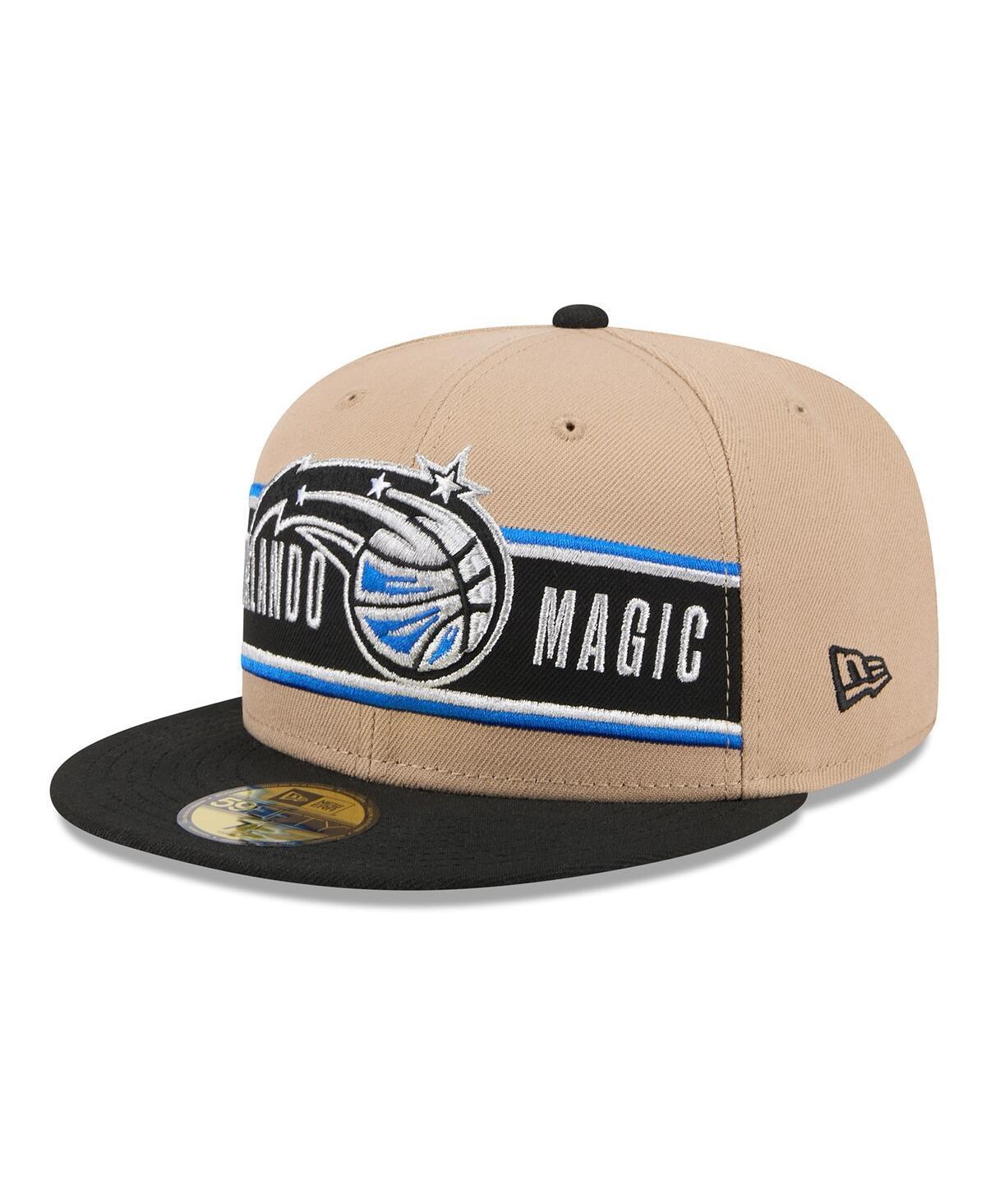 Men's New Era Tan/Black Orlando Magic 2024 NBA Draft 59FIFTY Fitted Hat, Size: 7 1/8, Mag Team Product Image