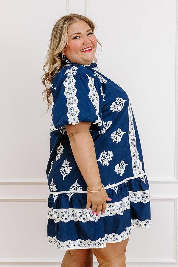 Lei And Mai Tais Floral Mini Dress Curves Product Image