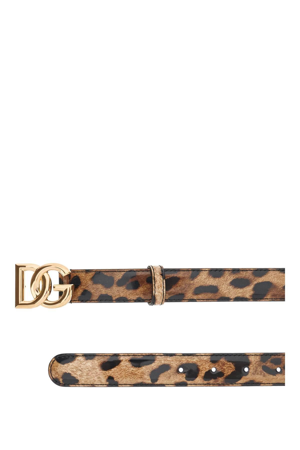 DOLCE & GABBANA Dg Logo Belt In Leo Product Image