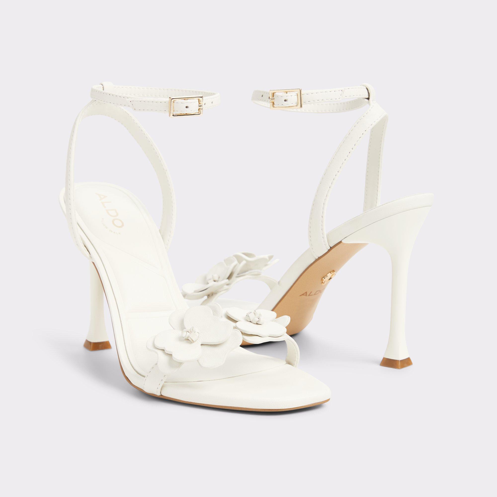 ALDO Daisylily - Women's Heeled Sandal Sandals - White, Size 13 Product Image