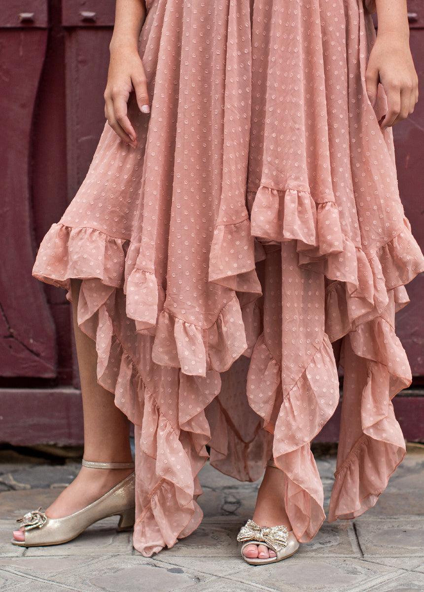 Raelynne Dress in Mauve Girls Product Image