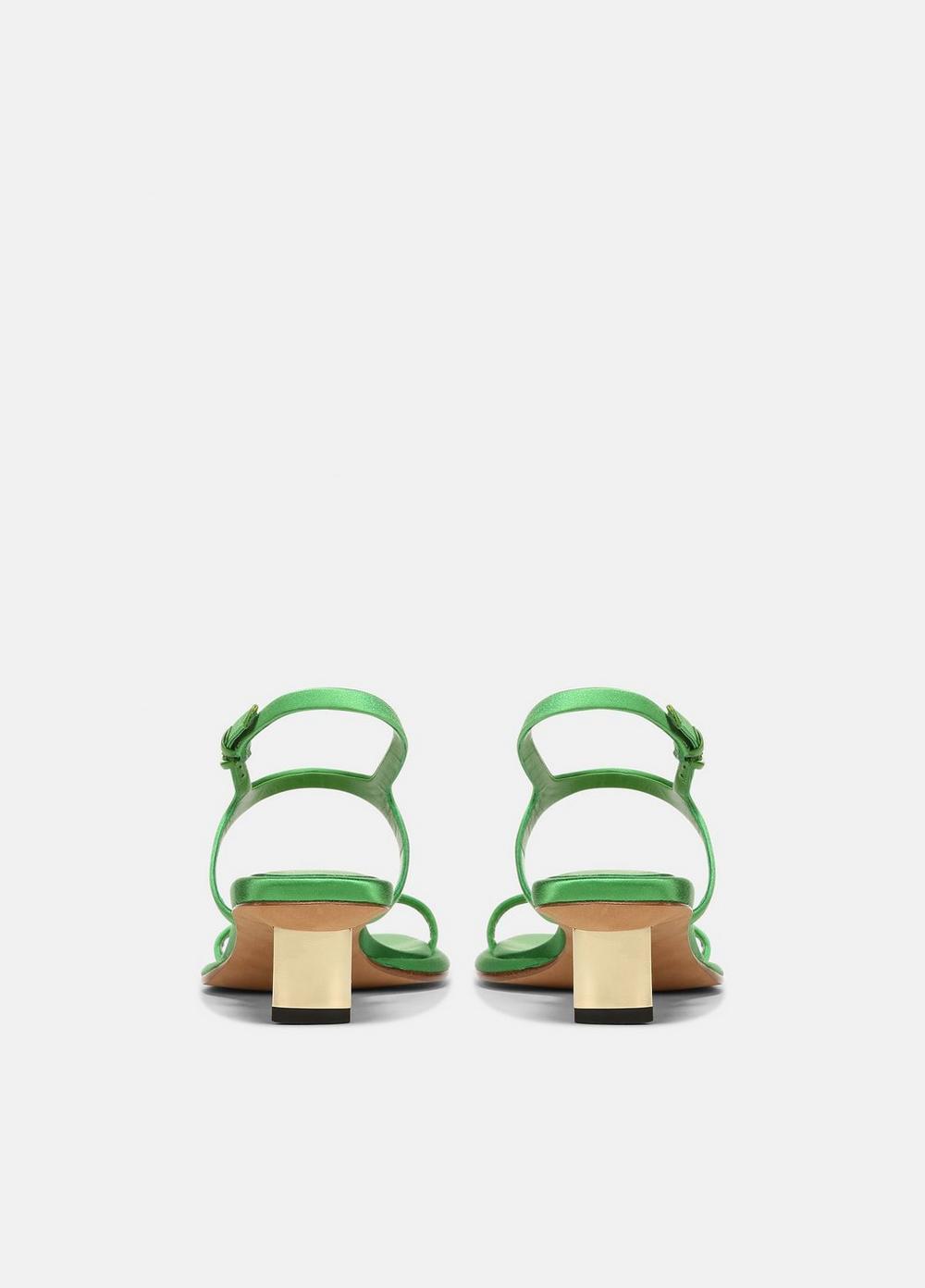 Ester Satin Heeled Sandal Product Image