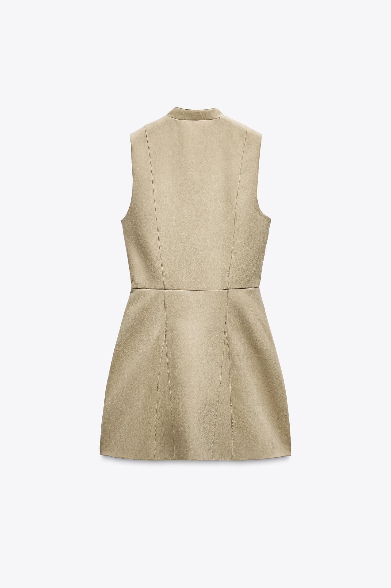 FAUX SUEDE MINI DRESS Product Image