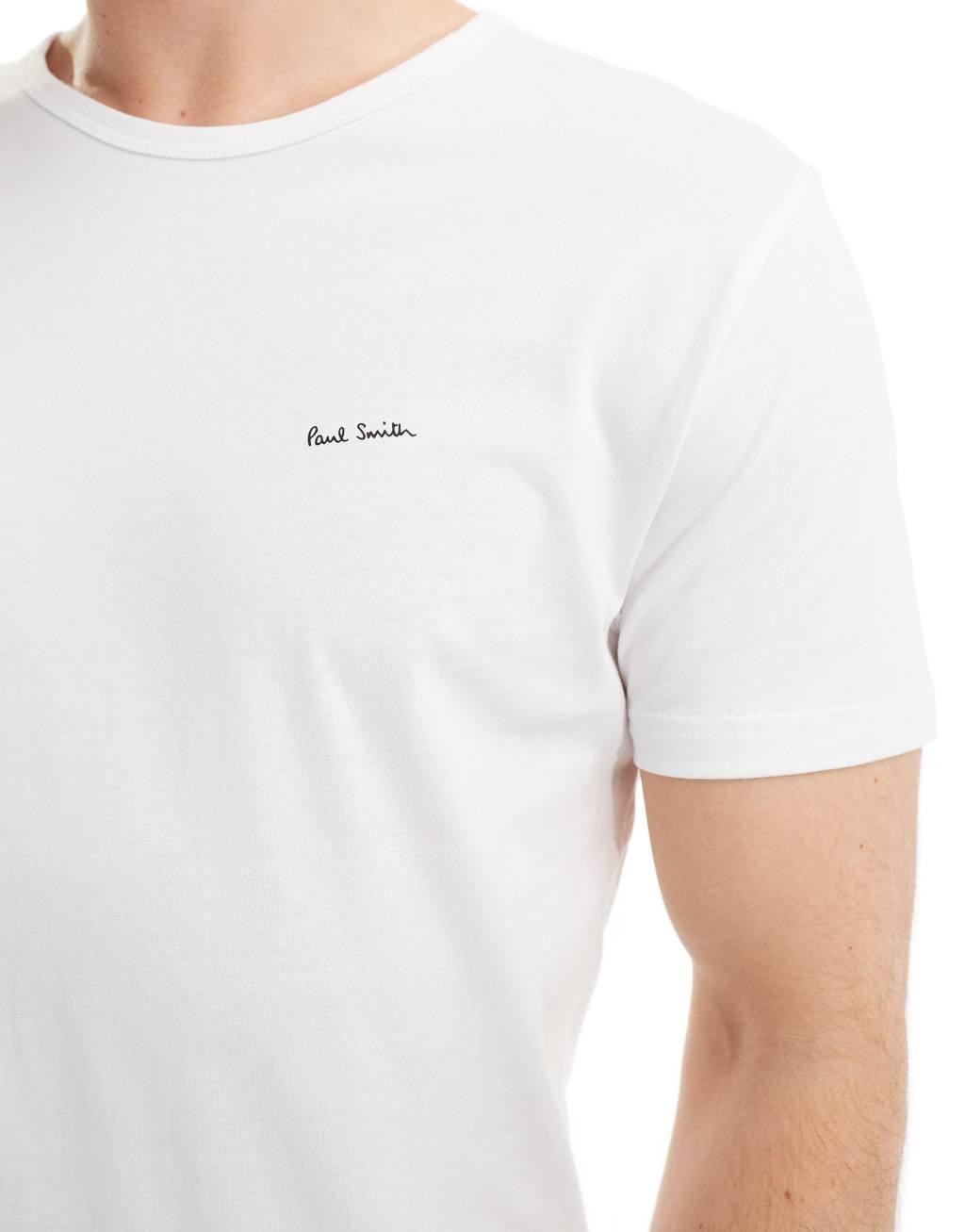 Paul Smith 3 pack t-shirts with logo in black white navy Product Image