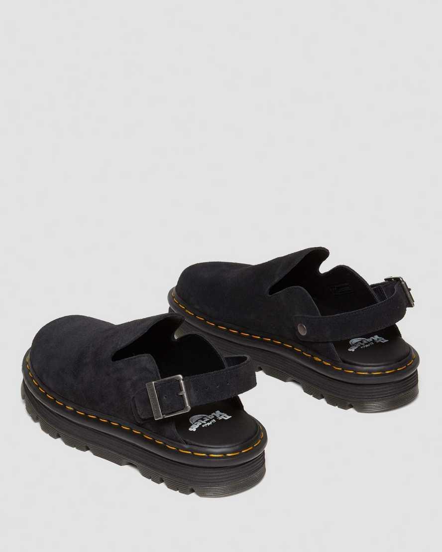 Dr. Martens Womens Zebzag Suede Slingback Mule Sandals Product Image