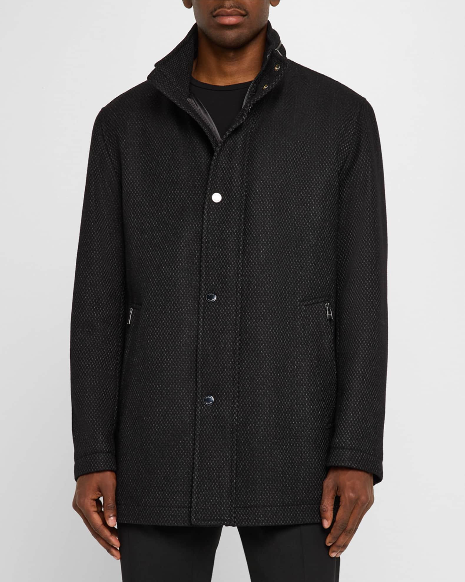 Men's Camron Herringbone Wool Coat Product Image