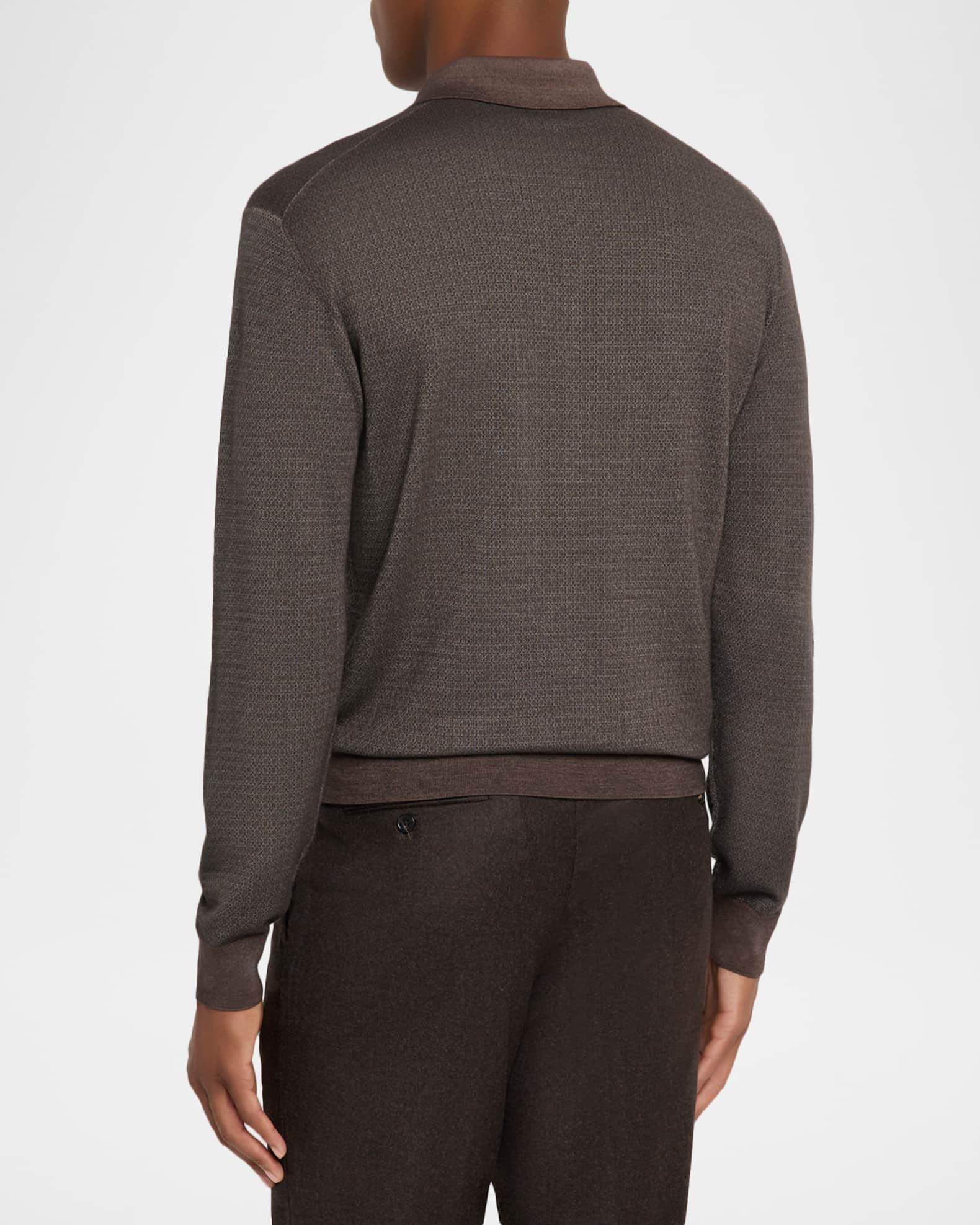 Men's Jacaranda Long-Sleeve Polo Shirt Product Image