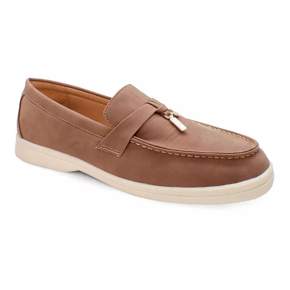 Yoki Carol-10 Women's Loafers with Buckle, Size: 8, Brown Product Image
