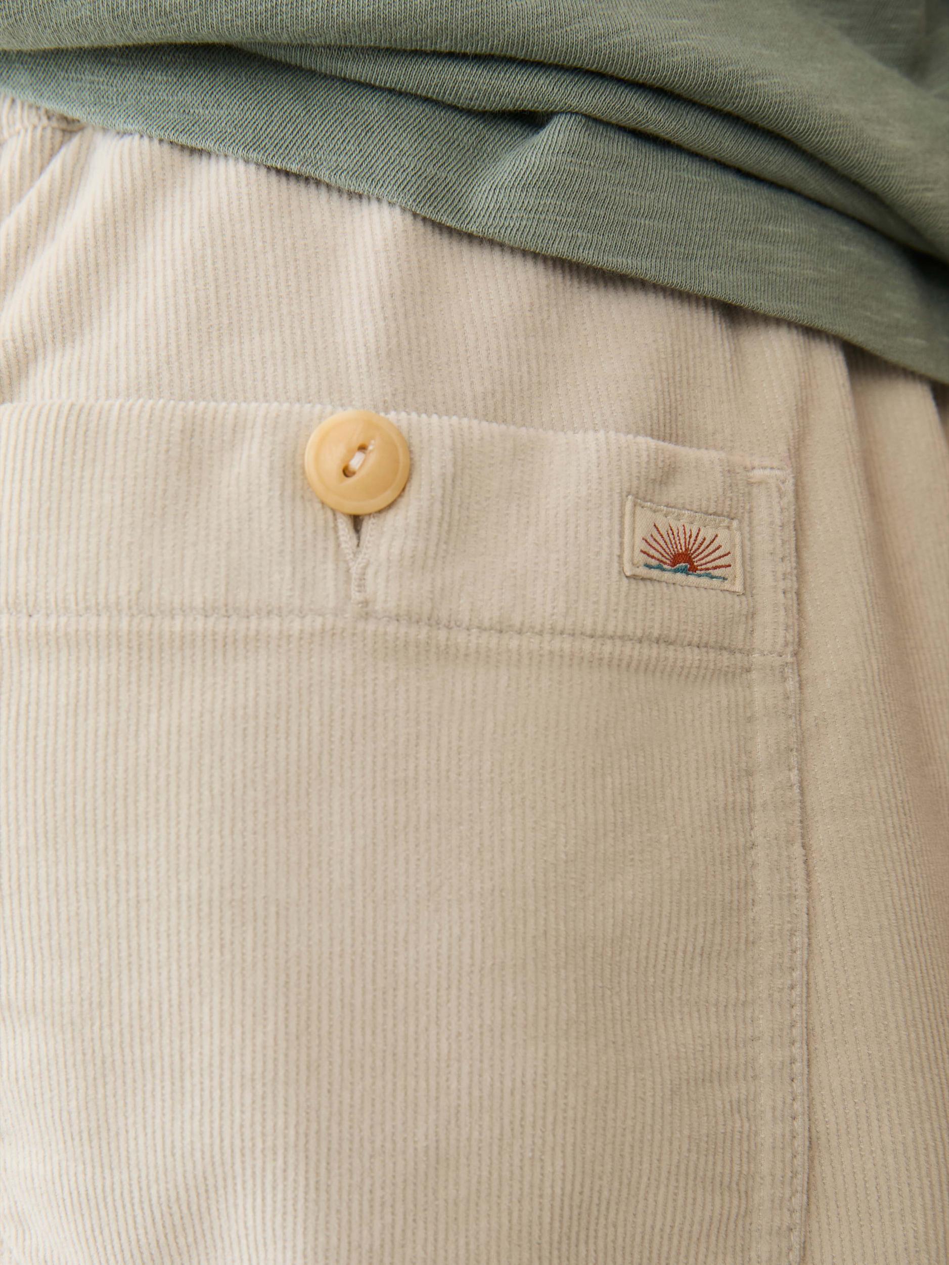 Corduroy Drawstring Utility Short - Plaza Stone Male Product Image