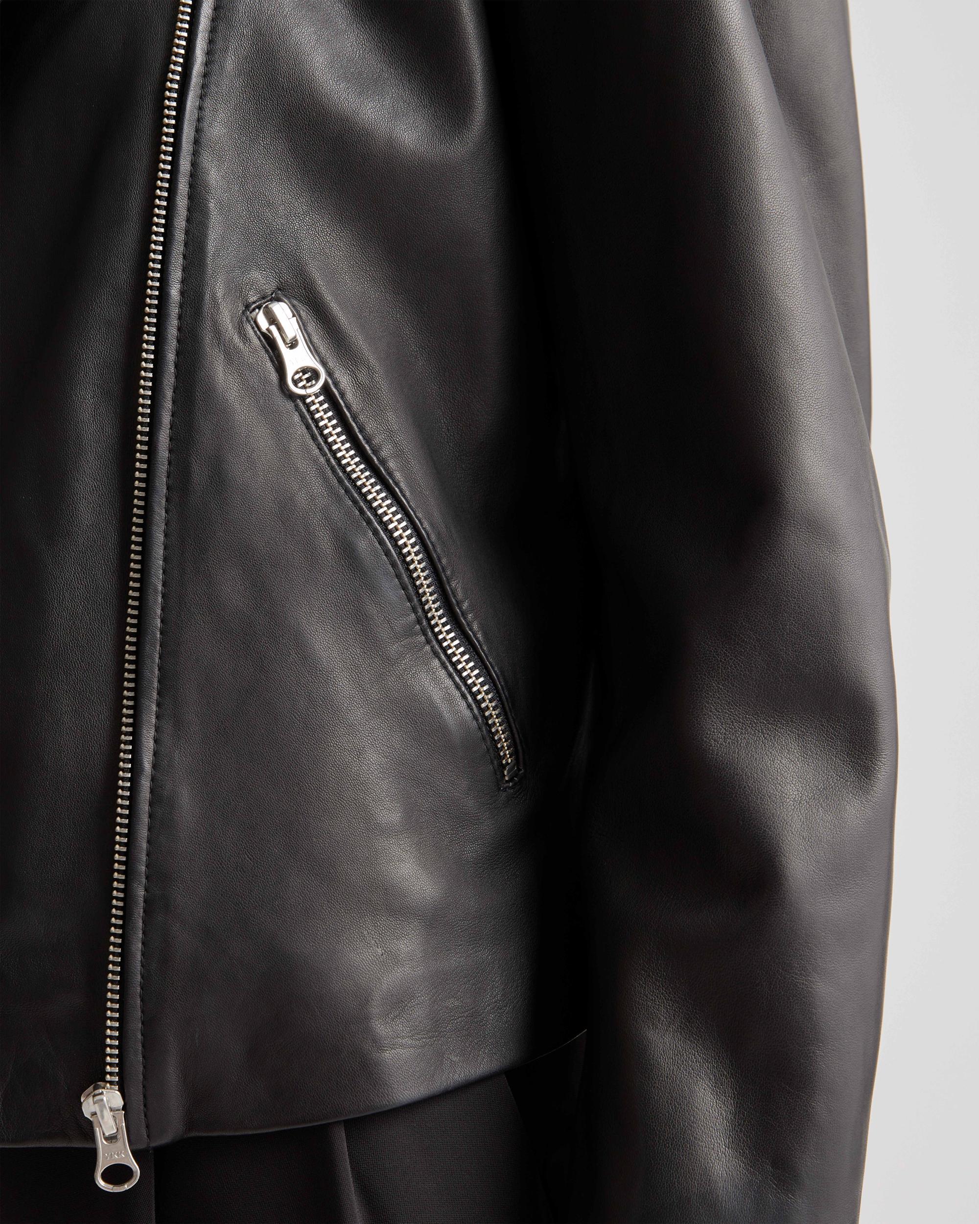 Quince | Women's 100% Washed Leather Biker Jacket Product Image