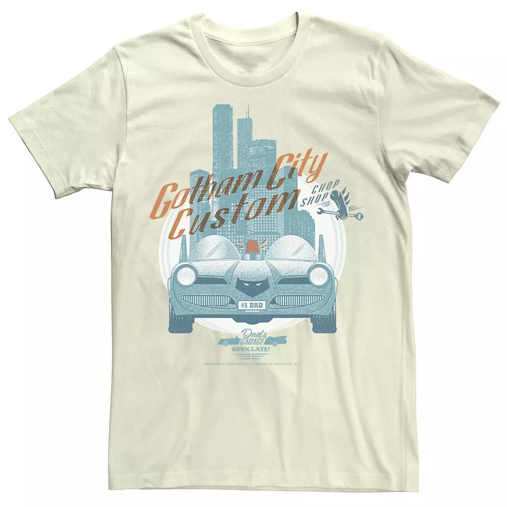 Men's DC Comics Gotham City Customs Shop Poster Tee, Size: XXL, Black Product Image